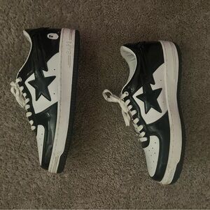 Bape Black and White Sneakers